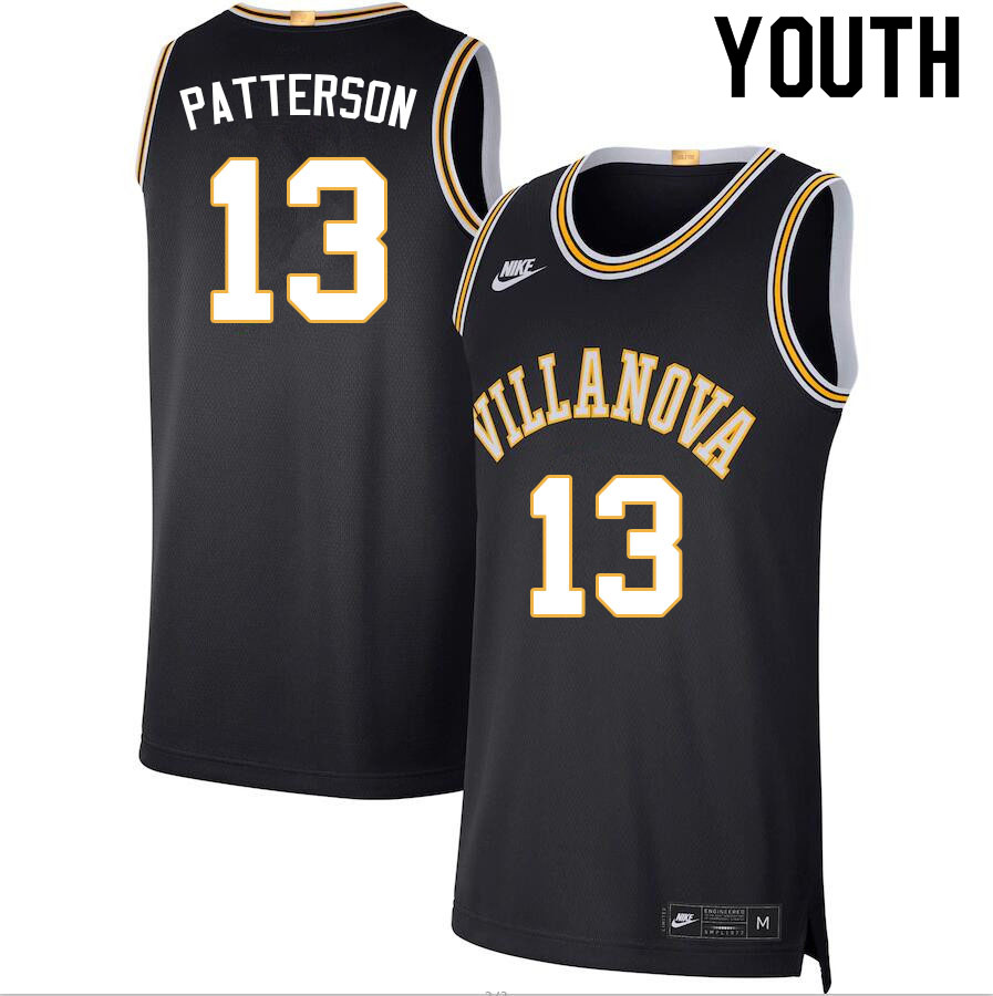 Youth #13 Trey Patterson Willanova Wildcats College Basketball Jerseys Sale-Navy - Click Image to Close